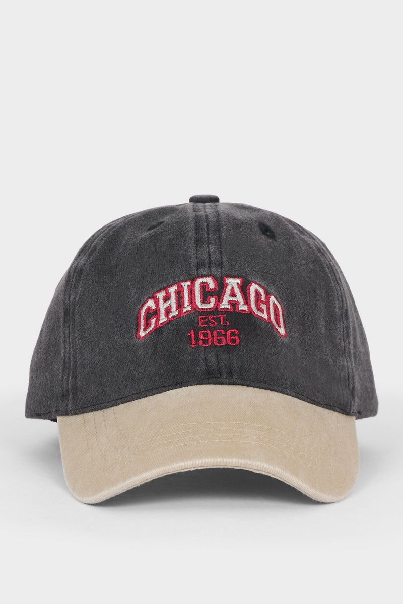 DeFacto Black Boy Boy Embroidered Denim Cap Casual - Image 5